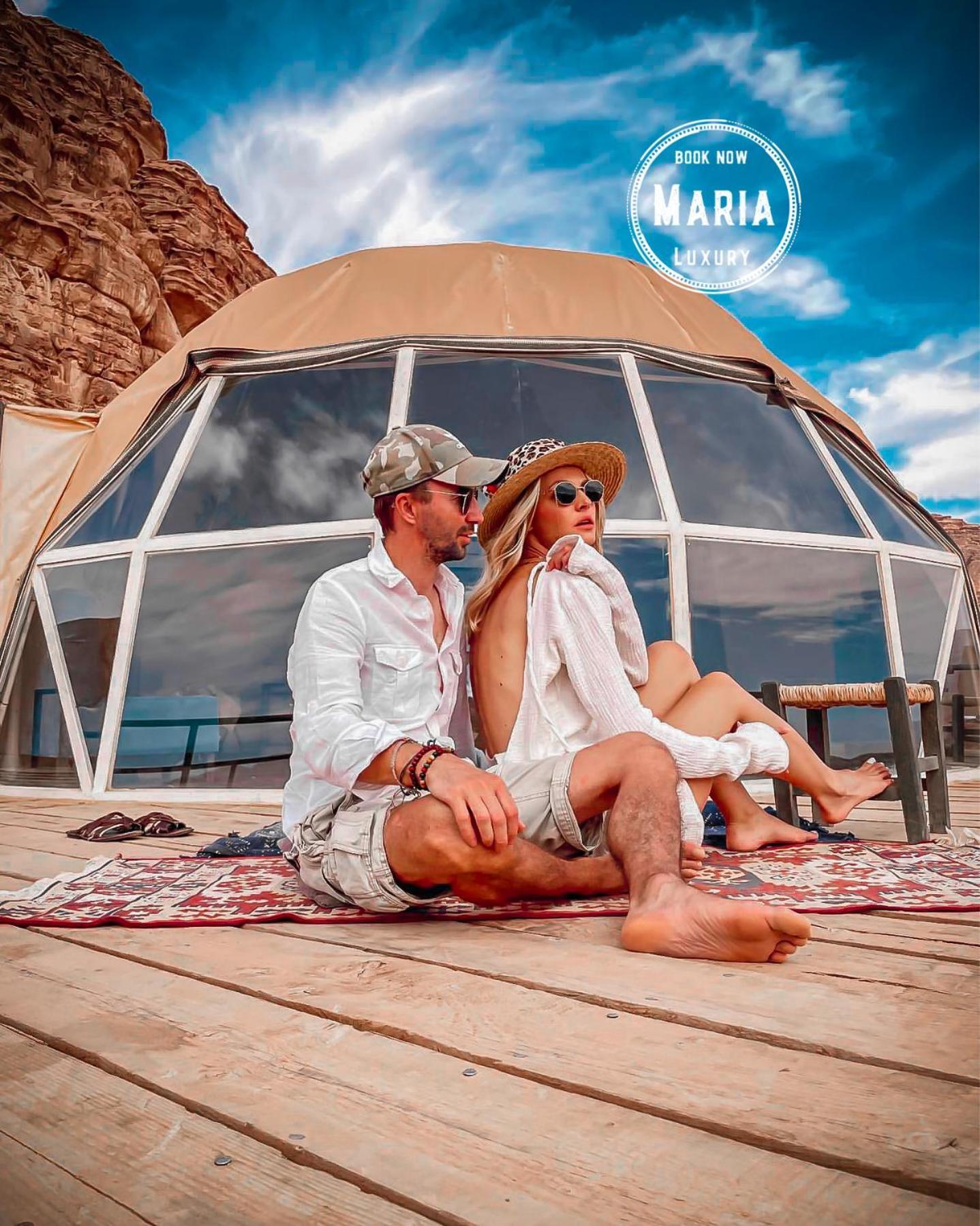 Rum Maria Luxury Camp & Bubble Rooms Wadi Rum Exterior foto