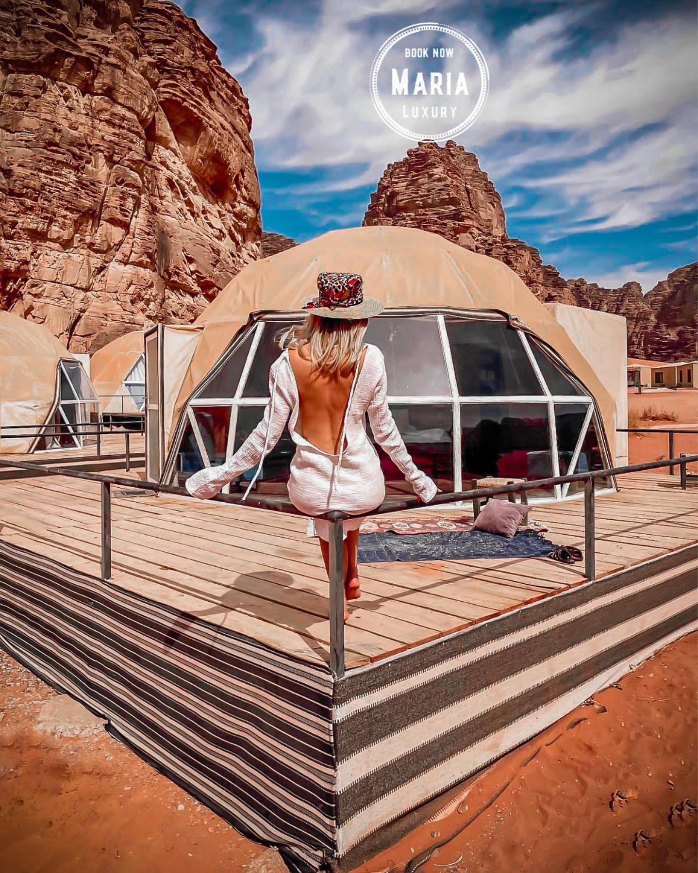 Rum Maria Luxury Camp & Bubble Rooms Wadi Rum Exterior foto