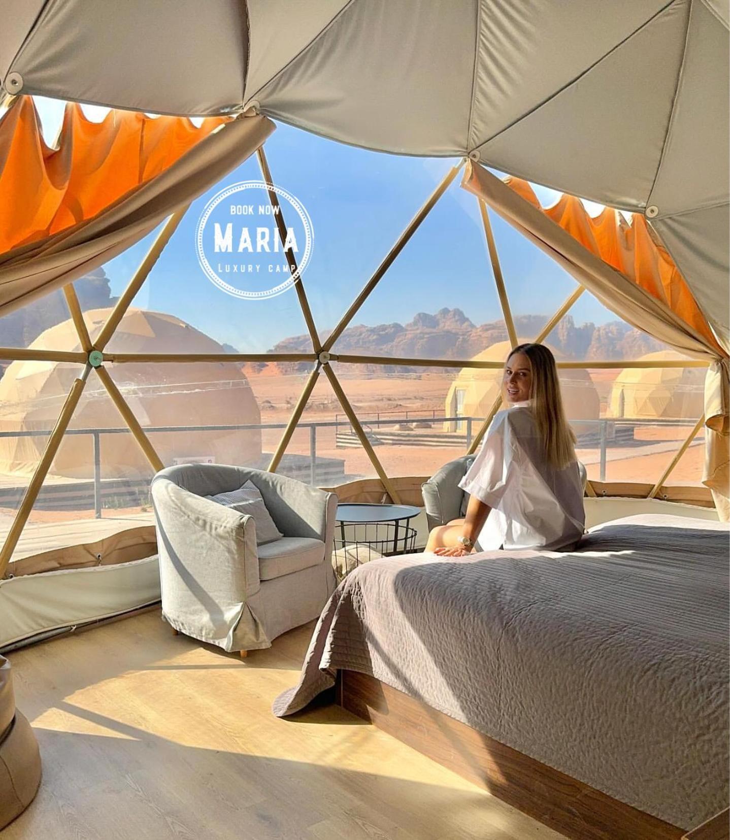 Rum Maria Luxury Camp & Bubble Rooms Wadi Rum Exterior foto