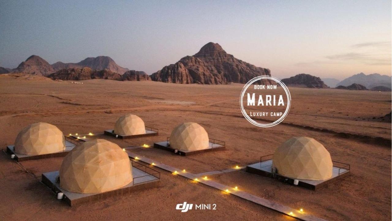 Rum Maria Luxury Camp & Bubble Rooms Wadi Rum Exterior foto